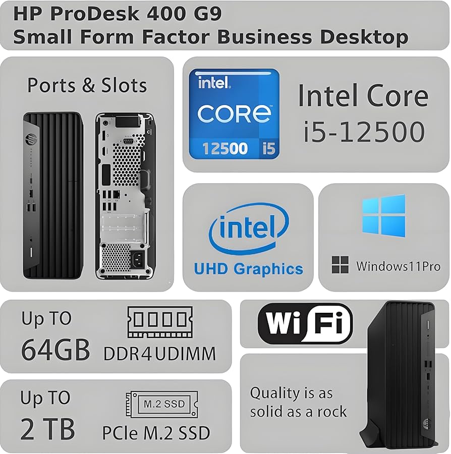 Amazon.com: HP ProDesk 400 G9 SFF Business Desktop Computer